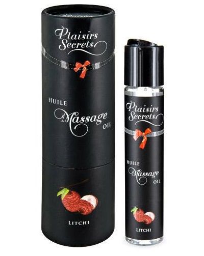Массажное масло с ароматом личи Huile de Massage Gourmande Litchi - 59 мл. - Plaisir Secret - купить с доставкой в Майкопе