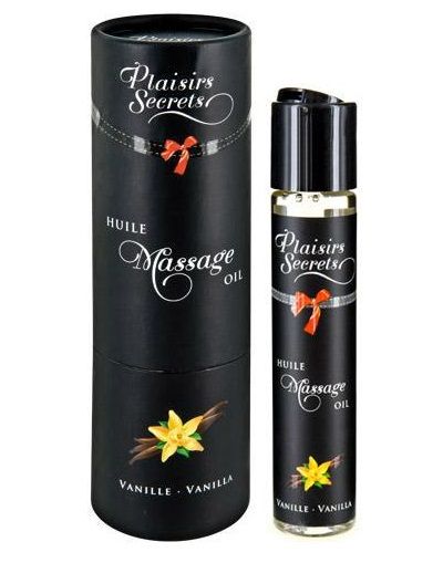Массажное масло с ароматом ванили Huile de Massage Gourmande Vanille - 59 мл. - Plaisir Secret - купить с доставкой в Майкопе