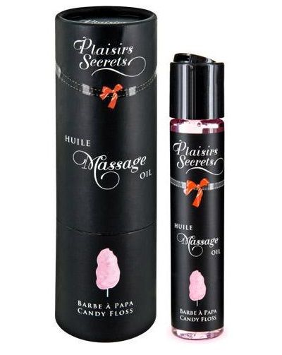 Массажное масло с ароматом сладкой ваты Huile de Massage Gourmande Barbe à Papa - 59 мл. - Plaisir Secret - купить с доставкой в Майкопе