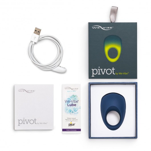 Синее эрекционное виброкольцо We-vibe Pivot - We-vibe - в Майкопе купить с доставкой