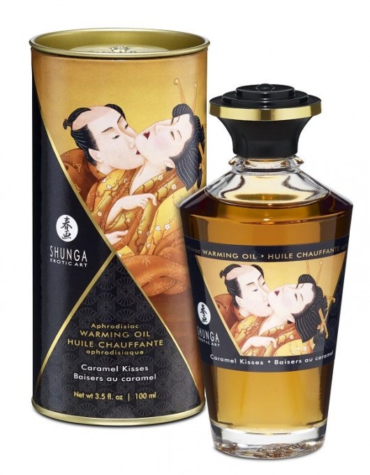 Массажное интимное масло с ароматом карамели - 100 мл. - Shunga - купить с доставкой в Майкопе