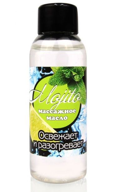 Массажное масло для тела Mojito с ароматом лайма - 50 мл. - Биоритм - купить с доставкой в Майкопе
