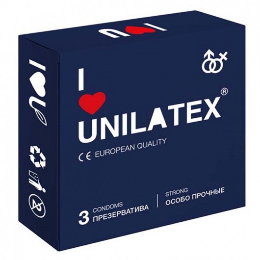 Ультрапрочные презервативы Unilatex Extra Strong - 3 шт. - Unilatex - купить с доставкой в Майкопе