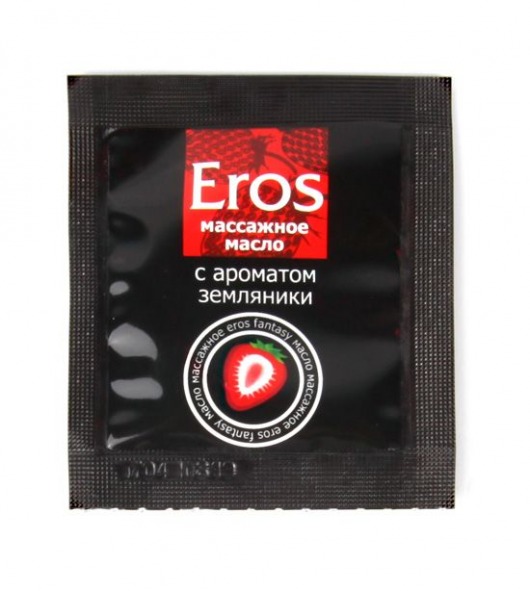 Пробник массажного масла с ароматом земляники Eros fantasy - 4 гр. - Биоритм - купить с доставкой в Майкопе