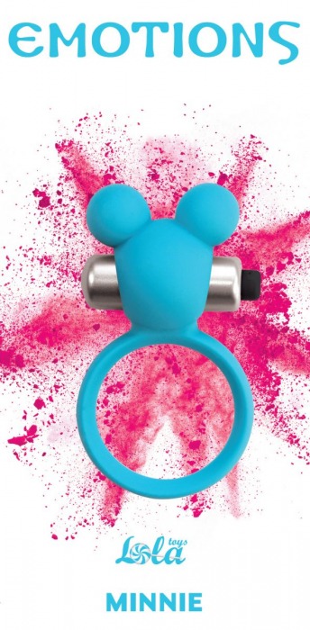 Голубое эрекционное виброколечко Emotions Minnie Breeze - Lola Games - в Майкопе купить с доставкой