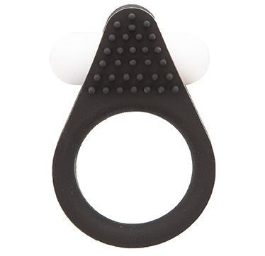 Чёрное эрекционное кольцо LIT-UP SILICONE STIMU RING 1 BLACK - Dream Toys - в Майкопе купить с доставкой