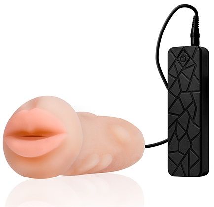Мастурбатор-ротик с вибрацией REALSTUFF VIBRATING MASTURBATOR MOUTH - Dream Toys - в Майкопе купить с доставкой