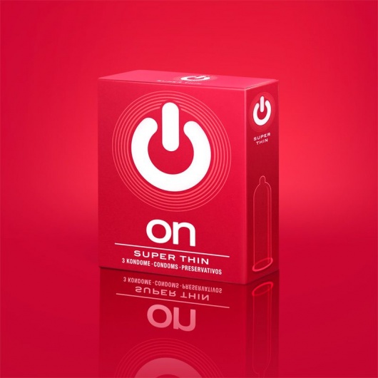 Супертонкие презервативы ON) Super Thin - 3 шт. - ON) - купить с доставкой в Майкопе
