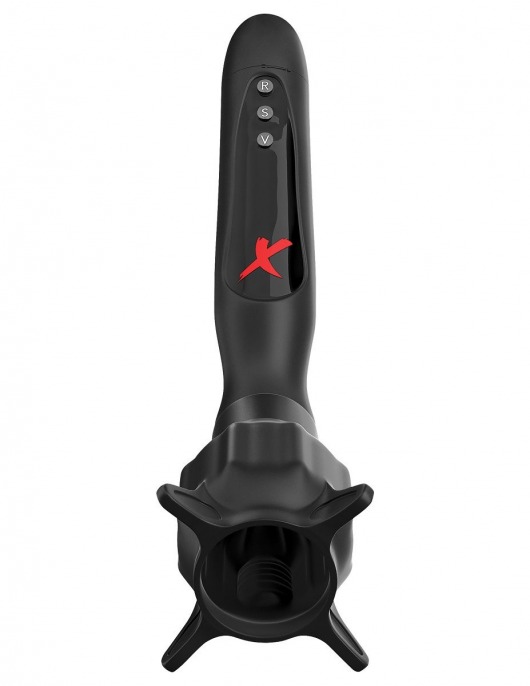 Чёрный вибростимулятор для головки члена с эффектом всасывания Vibrating Roto-Sucker - Pipedream - в Майкопе купить с доставкой