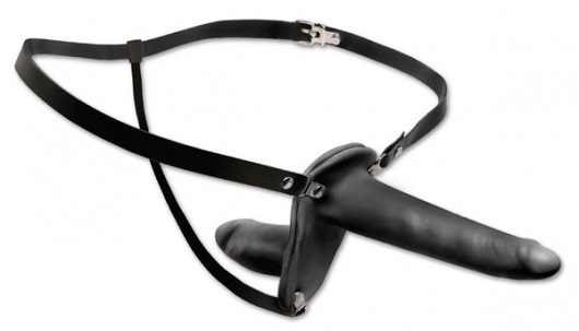 Женский страпон с вагинальной пробкой Double Penetrix Strap-on - 15 см. - Pipedream - купить с доставкой в Майкопе