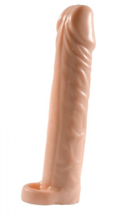 Телесная насадка-удлинитель Extension sleeve с подхватом - 17 см. - Sitabella - в Майкопе купить с доставкой