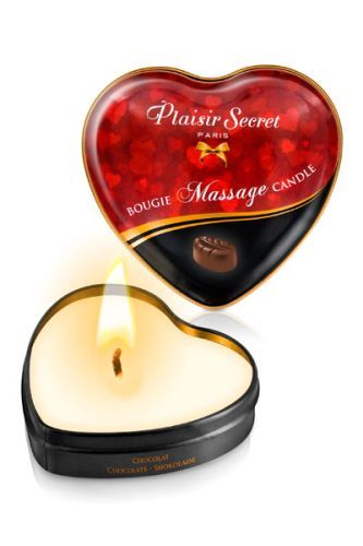 Массажная свеча с ароматом шоколада Bougie Massage Candle - 35 мл. - Plaisir Secret - купить с доставкой в Майкопе