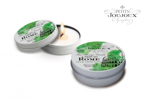Массажная свеча Petits Joujoux Rome с ароматом грейпфрута и бергамота - 33 гр. - MyStim - купить с доставкой в Майкопе