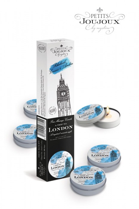 Набор из 5 свечей Petits Joujoux London с ароматом ревеня, амбры и чёрной смородины - MyStim - купить с доставкой в Майкопе