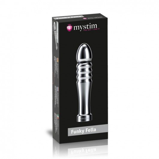 Ребристый фаллоимитатор для электростимуляции Funky Fella Rill Dildo - 13 см. - MyStim - купить с доставкой в Майкопе