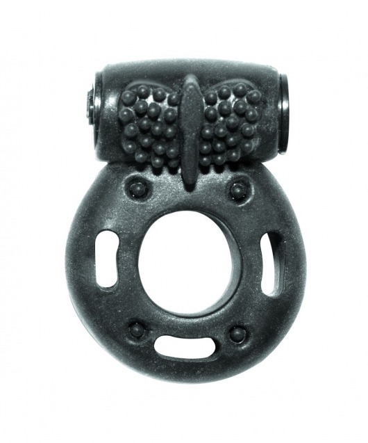 Черное эрекционное кольцо с вибрацией Rings Axle-pin - Lola Games - в Майкопе купить с доставкой