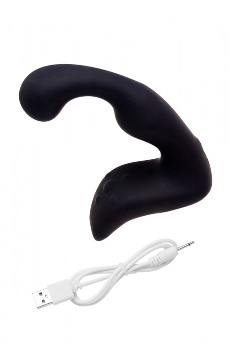 Чёрный изогнутый вибростимулятор простаты Erotist - Erotist Adult Toys - в Майкопе купить с доставкой