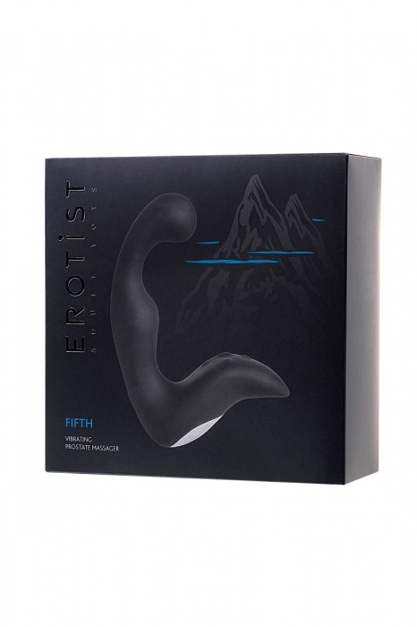 Чёрный изогнутый вибростимулятор простаты Erotist - Erotist Adult Toys - в Майкопе купить с доставкой