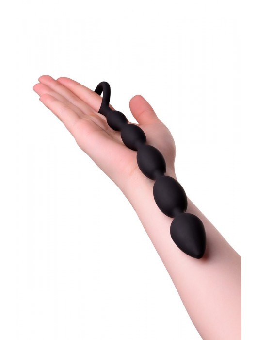 Черная анальная цепочка A-toys - 27,6 см. - A-toys