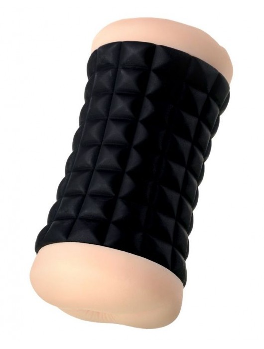 Двухсторонний мастурбатор JOS JANICE в черном цилиндре - JOS - в Майкопе купить с доставкой