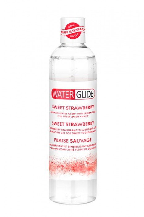 Лубрикант на водной основе с ароматом клубники SWEET STRAWBERRY - 300 мл. - Waterglide - купить с доставкой в Майкопе