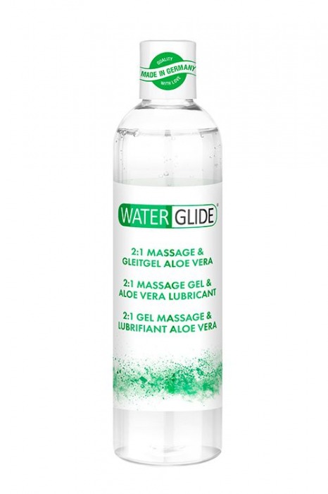 Гель-смазка 2-в-1 MASSAGE   LUBRICANT ALOE VERA - 300 мл. - Waterglide - купить с доставкой в Майкопе
