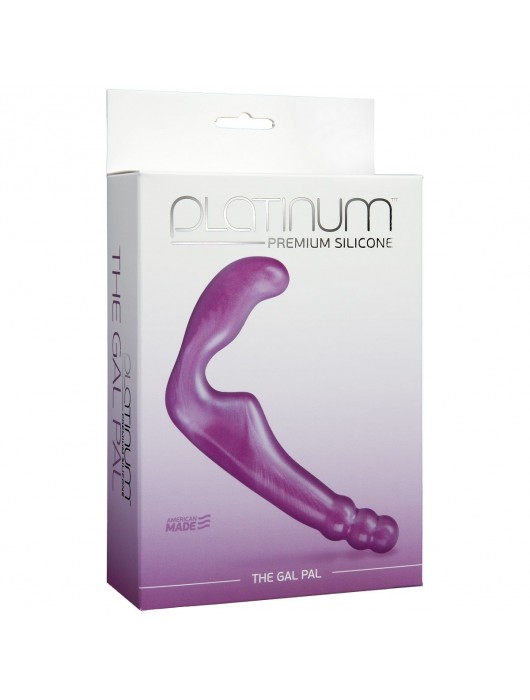 Безремневой фиолетовый страпон из силикона The Gal Pal - 17 см. - Doc Johnson - купить с доставкой в Майкопе