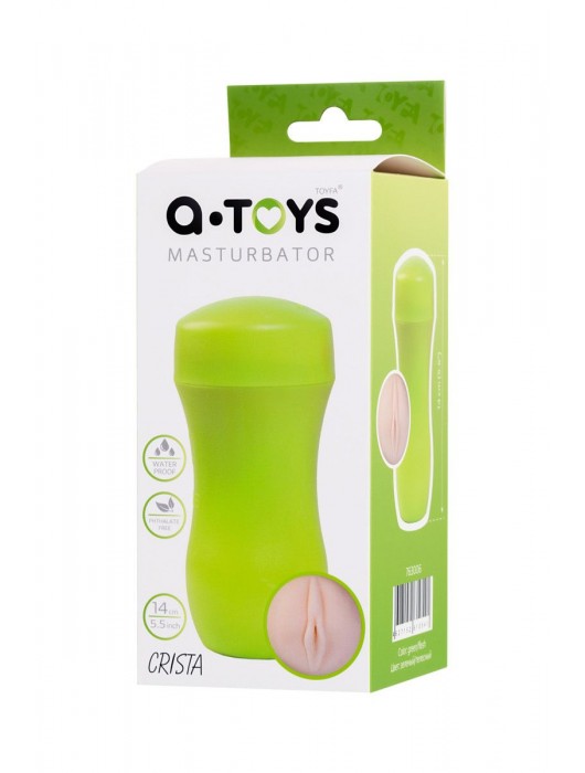 Мастурбатор-вагина A-Toys в зеленой колбе - A-toys - в Майкопе купить с доставкой