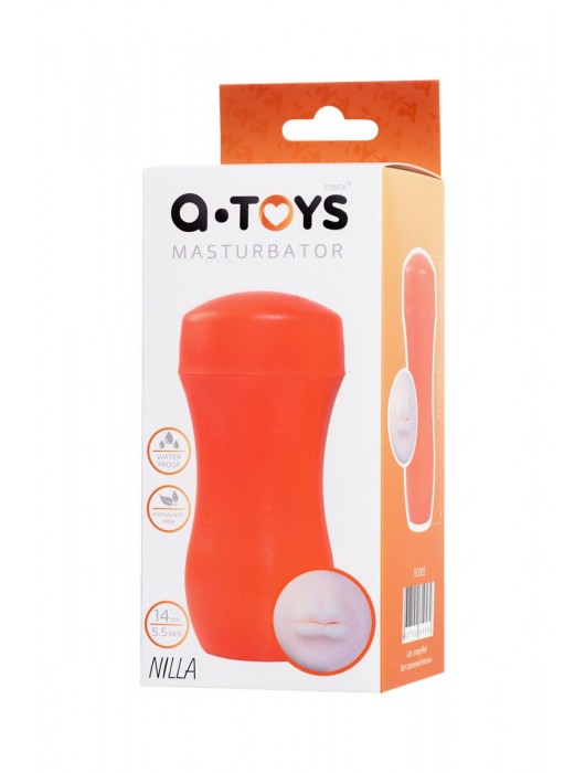 Мастурбатор-ротик A-Toys в оранжевой колбе - A-toys - в Майкопе купить с доставкой