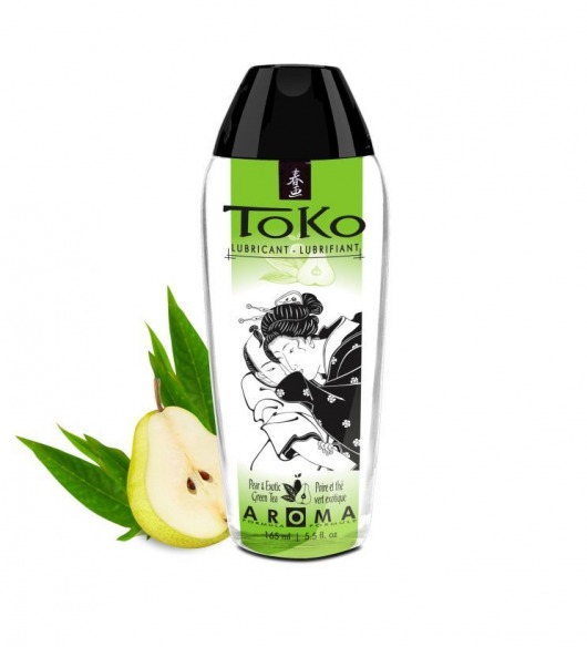 Интимный гель TOKO Pear   Exotic Green Tea с ароматом груши и зеленого чая - 165 мл. - Shunga - купить с доставкой в Майкопе