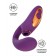 Фиолетовый вибромассажер с клиторальной стимуляцией Megam - ToyFa