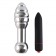 Серебристая анальная пробка OH T2 с рёбрышками и вибрацией - 17 см. - DIOGOL в Майкопе Серебристая анальная пробка OH T2 с рёбрышками и вибрацией - 17 см. - DIOGOL